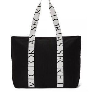 Victoria's Secret Black and White Logo Tote